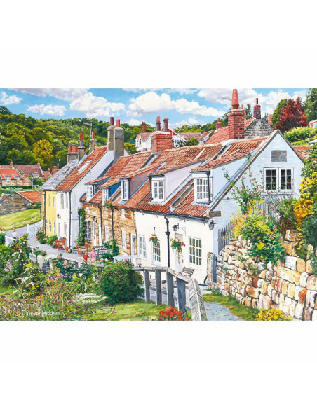 RVSPA00024,Ravensburger - Puzzle casute cozy din nordul Yorkshire 2x500 piese