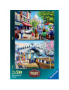 RVSPA01272,Ravensburger - Puzzle amintiri din vacanta 2x500 piese