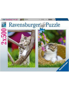 RVSPA00232,Ravensburger - Puzzle pisicute 2x500 piese