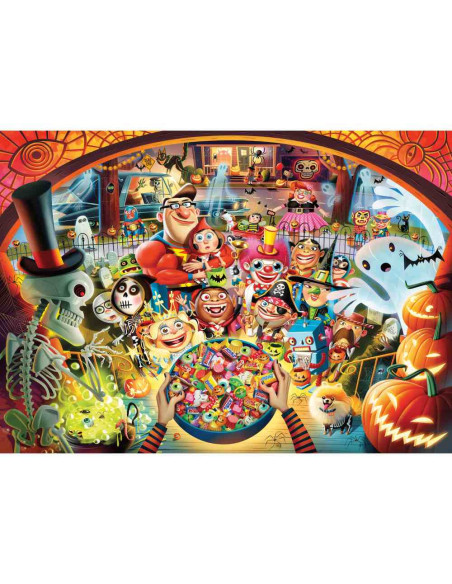 RVSPA01348,Ravensburger - Puzzle Halloween trick or treat 1000 piese