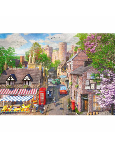 RVSPA01457,Ravensburger - Puzzle pe alee numarul 5 Castle Lane 1000 piese