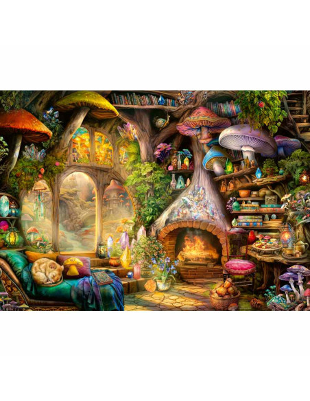 RVSPA01525,Ravensburger - Puzzle coliba ciupercutelor 1000 piese