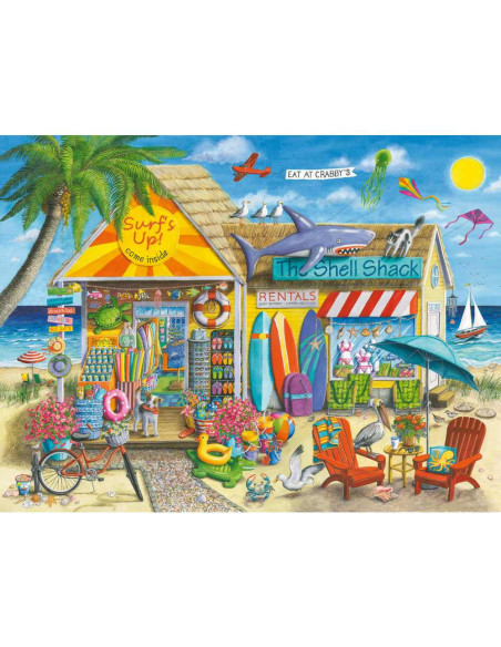 RVSPA01449,Ravensburger - Puzzle magazin de inchirieri pe plaja 1500 piese