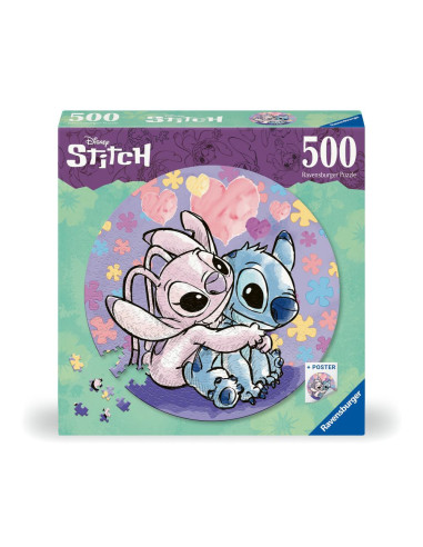 RVSPA17581,Ravensburger - Puzzle rotund Disney Stitch 500 piese