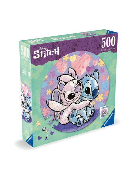 RVSPA17581,Ravensburger - Puzzle rotund Disney Stitch 500 piese