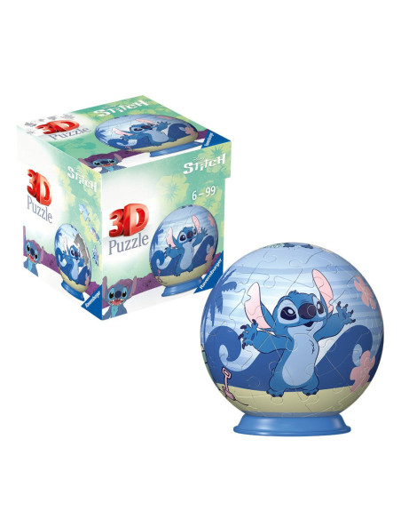 RVS3D11597,Ravensburger - Puzzle 3D bila Disney Stitch 54 piese