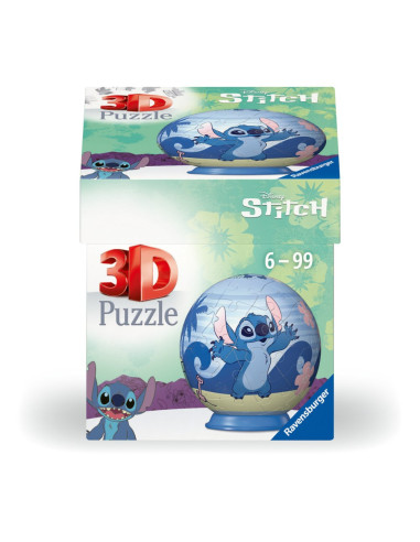 RVS3D11597,Ravensburger - Puzzle 3D bila Disney Stitch 54 piese