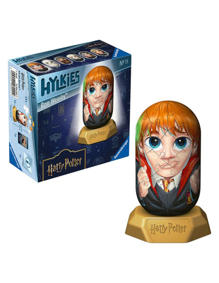 RVS3D08002,Ravensburger - Puzzle 3D Hylkies Harry Potter mini figurina de colectie Ron Weasly 54 piese