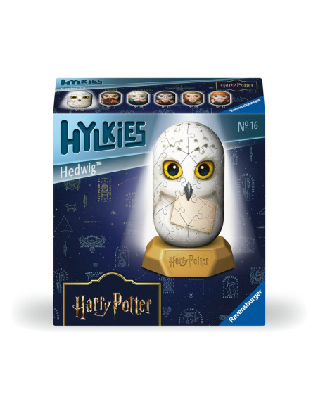 RVS3D08003,Ravensburger - Puzzle 3D Hylkies Harry Potter mini figurina de colectie Hedwig 54 piese