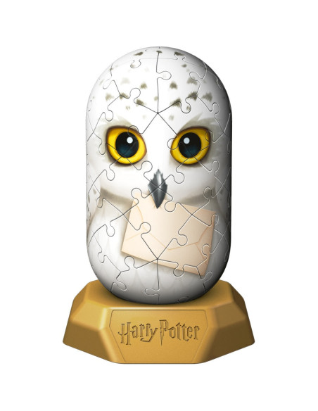 RVS3D08003,Ravensburger - Puzzle 3D Hylkies Harry Potter mini figurina de colectie Hedwig 54 piese