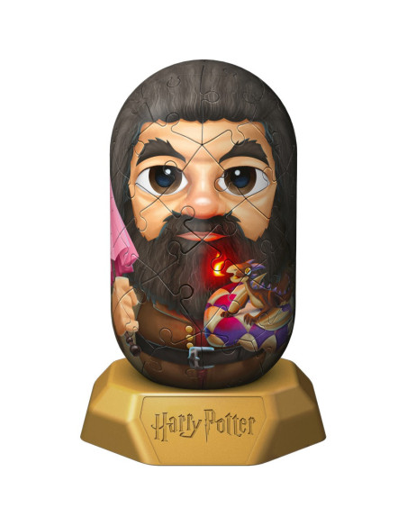 RVS3D08004,Ravensburger - Puzzle 3D Hylkies Harry Potter mini figurina de colectie Rubeus Hagrid 54 piese