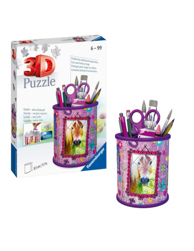RVS3D11175,Ravensburger - Puzzle 3D suport pixuri calut 54 piese