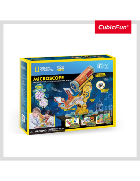 CUDS1127h,Cubic Fun - Joc Educativ STEM National Geographic puzzle 3D Microscop