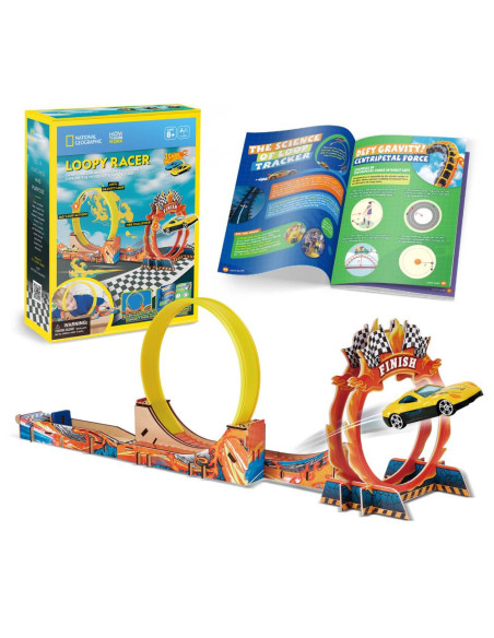 CUDS1130h,Cubic Fun - Joc Educativ STEM National Geographic puzzle 3D Cursa trasnita