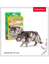 CUDS1073h,Cubic Fun - National Geographic Animale Salbatice Puzzle 3D Lup Cenusiu 58 piese