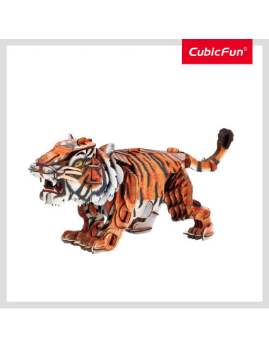 CUDS1071h,Cubic Fun - National Geographic Animale Salbatice Puzzle 3D Tigru Siberian 87 piese
