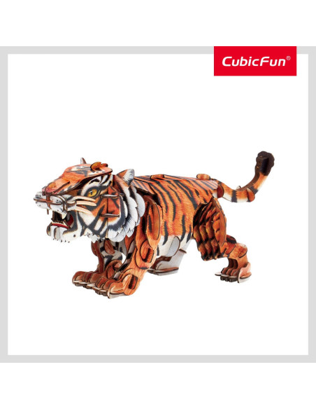 CUDS1071h,Cubic Fun - National Geographic Animale Salbatice Puzzle 3D Tigru Siberian 87 piese