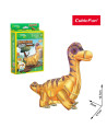 CUDS1170h,Cubic Fun - National Geographic Dinozauri Puzzle 3D Brahiozaur 54 piese