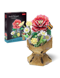 CUW3302h,Cubic Fun - Buchet de flori 3D Camelie 109 piese 2