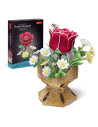 CUW3301h,Cubic Fun - Buchet de flori 3D Trandafir 120 piese