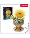 CUW3303h,Cubic Fun - Buchet de flori 3D Floarea Soarelui 102 piese