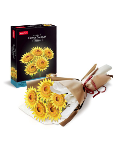 CUP866h,Cubic Fun - Buchet de Floarea Soarelui 3D 180 piese