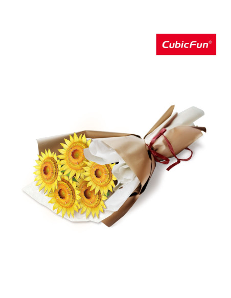 CUP866h,Cubic Fun - Buchet de Floarea Soarelui 3D 180 piese