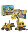 CUDS1131h,Cubic Fun - Joc Educativ STEM National Geographic puzzle 3D Excavator si Stivuitor