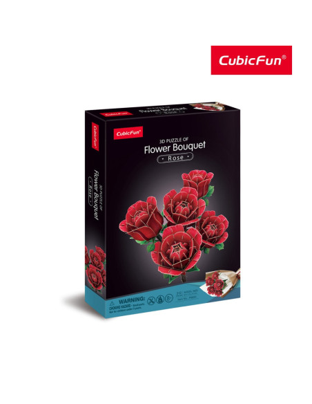 CUP865h,Cubic Fun - Buchet de Trandafiri 3D 265 piese