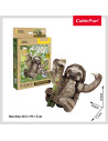 CUDS1175h,Cubic Fun - National Geographic Animale Salbatice Puzzle 3D Lenes cu trei degete 52 piese