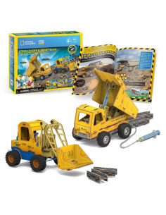 CUDS1132h,Cubic Fun - Joc Educativ STEM National Geographic puzzle 3D Mini incarcator si Basculanta