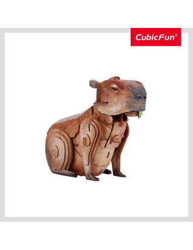 CUDS1177h,Cubic Fun - National Geographic Animale Salbatice Puzzle 3D Capibara 56 piese