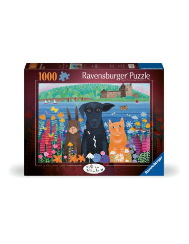 RVSPA01575,Ravensburger - Puzzle animalute la castelul Eilean Donan 1000 piese
