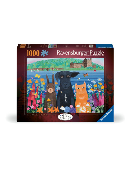 RVSPA01575,Ravensburger - Puzzle animalute la castelul Eilean Donan 1000 piese