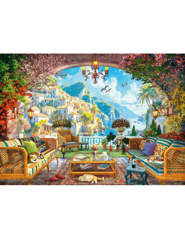 RVSPA01576,Ravensburger - Puzzle terasa mediteraneana 1000 piese