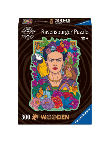 RVSPA01540,Ravensburger - Puzzle din lemn Frida Kahlo 300 piese