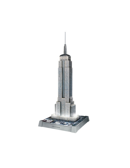 RVS3D08026,Ravensburger - Puzzle 3D iconic Empire State Building cu LED 216 piese model de colectie in miniatura
