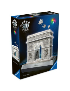 RVS3D08029,Ravensburger - Puzzle 3D iconic Arcul de Triumf cu LED 216 piese model de colectie in miniatura 2