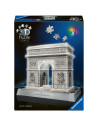 RVS3D08029,Ravensburger - Puzzle 3D iconic Arcul de Triumf cu LED 216 piese model de colectie in miniatura