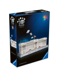 RVS3D08031,Ravensburger - Puzzle 3D iconic Palatul Buckingham cu LED 216 piese model de colectie in miniatura 2