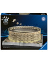 RVS3D08034,Ravensburger - Puzzle 3D iconic Colosseum cu LED 216 piese model de colectie in miniatura