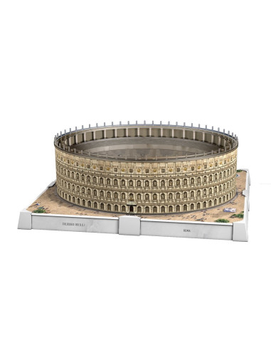 RVS3D08034,Ravensburger - Puzzle 3D iconic Colosseum cu LED 216 piese model de colectie in miniatura