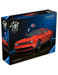 RVS3D08036,Ravensburger - Puzzle 3D iconic Dodge Challenger R/T Scat Pack Widebody 108 piese model de colectie 2