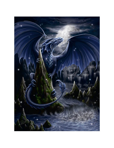 RVSPA00731,Ravensburger - Puzzle dragonul negru 1500 piese design nou
