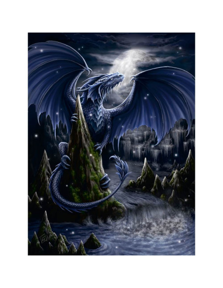 RVSPA00731,Ravensburger - Puzzle dragonul negru 1500 piese design nou