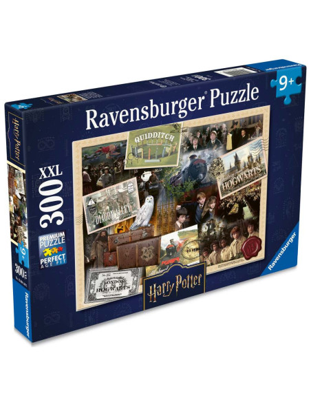 RVSPC04140,Ravensburger - Puzzle Harry Potter secretele din Hogwarts 300 piese XXL