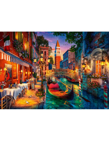RVSPA01439,Ravensburger - Puzzle Venetia in lumina noptii 1000 piese