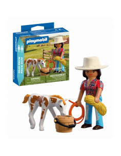 PM72026,Playmobil - Set 2 figurine calareata si manz