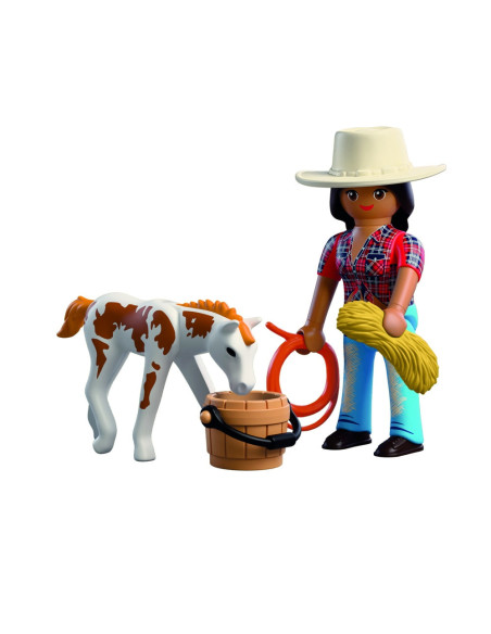 PM72026,Playmobil - Set 2 figurine calareata si manz
