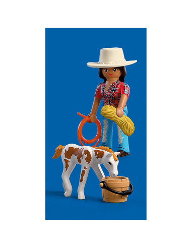 PM72026,Playmobil - Set 2 figurine calareata si manz